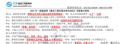 2021年一建考前押题建工最后补充全专业下载