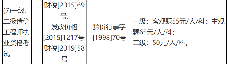 造价收费