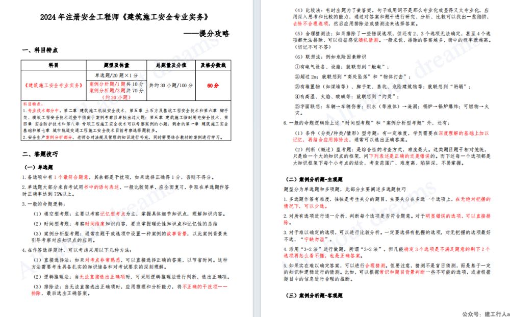 2024安全工程师 攻略+口诀 PDF下载